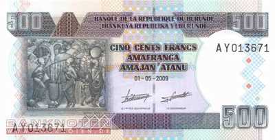 Burundi - 500  Francs (#045a_UNC)