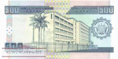 Burundi - 500  Francs (#045c_UNC)