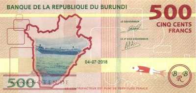 Burundi - 500  Francs (#050b_UNC)