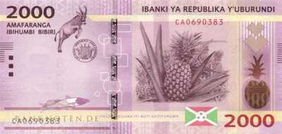 Burundi - 2.000  Francs (#052a_UNC)