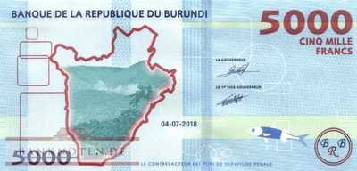 Burundi - 5.000  Francs (#053b_UNC)