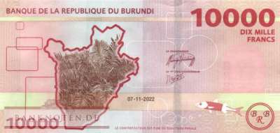 Burundi - 10.000  Francs (#059a_UNC)