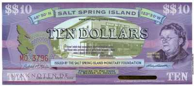 Salt Spring Island - 10  Dollars (#904b_UNC)