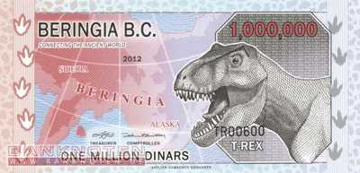 Beringia B.C. - 1 Million Dinars - private issue (#914a_UNC)