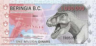 Beringia B.C. - 1 Million Dinars - private issue (#914b_UNC)