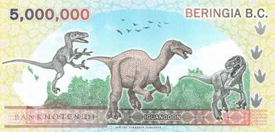 Beringia B.C. - 5 Million Dinars - private issue (#916_UNC)