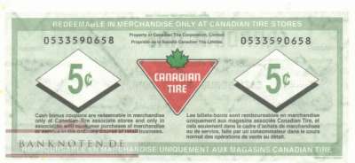 Kanada - Canadian Tire - 5  Cents - Gutschein (#951_UNC)