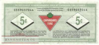 Kanada - Canadian Tire - 5  Cents - Gutschein (#951_XF)