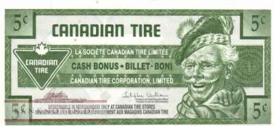 Canada - Canadian Tire - 5  Cents - voucher (#951_UNC)