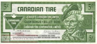 Canada - Canadian Tire - 5  Cents - voucher (#951_XF)