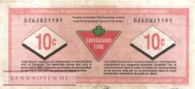 Canada - Canadian Tire - 10  Cents - voucher (#952_VF)