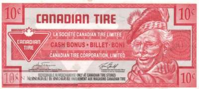 Canada - Canadian Tire - 10  Cents - voucher (#952_XF)