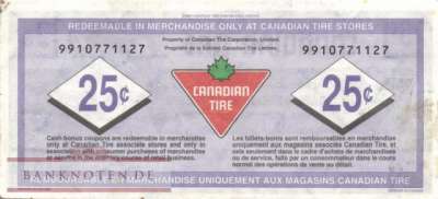 Canada - Canadian Tire - 25  Cents - voucher (#953_VF)