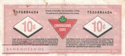 Canada - Canadian Tire - 10  Cents - voucher (#972_VF)