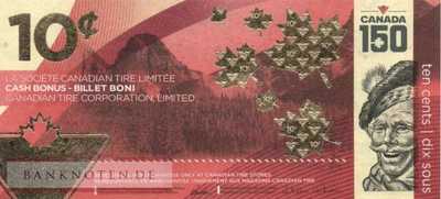 Canada - Canadian Tire - 10  Cents - voucher (#981_UNC)