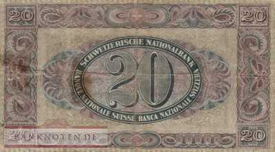 Switzerland - 20  Franken (#012f_F)
