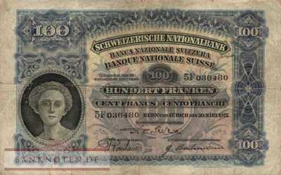 Switzerland - 100  Franken (#035c-U14_VG)