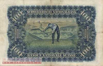 Schweiz - 100  Franken (#035r-U29_F)