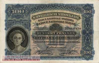 Schweiz - 100  Franken (#035r-U29_F)