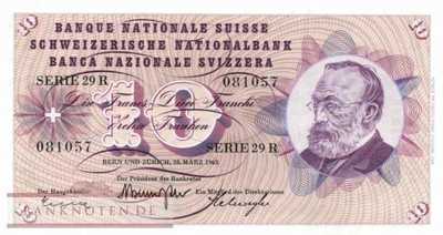 Schweiz - 10  Franken (#045h-U39_UNC)