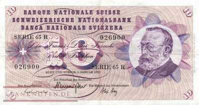 Schweiz - 10  Franken (#045p-U43_VF)