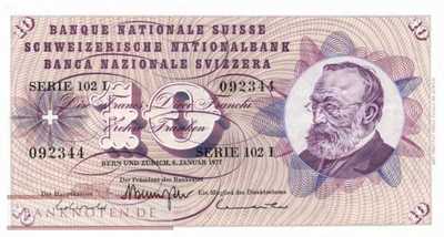Schweiz - 10  Franken (#045u-U45_UNC)