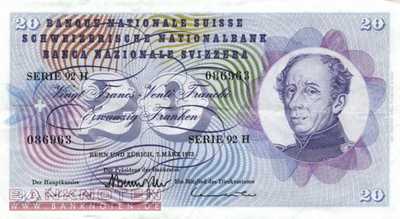 Schweiz - 20  Franken (#046u-U45_VF)