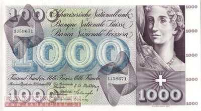 Switzerland - 1.000  Franken (#052a_UNC)