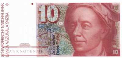 Schweiz - 10  Franken (#053b-U53_UNC)