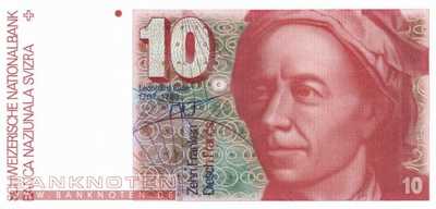 Switzerland - 10  Franken (#053f-U53_UNC)