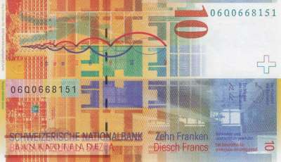 Schweiz - 10  Franken (#067b-U74_UNC)