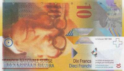 Schweiz - 10  Franken (#067b-U74_UNC)