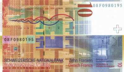 Switzerland - 10  Franken (#067c-U77_UNC)