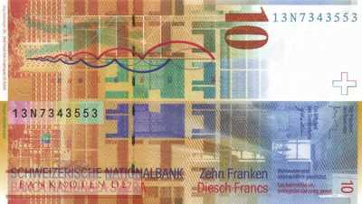 Switzerland - 10  Franken (#067e-U80_UNC)