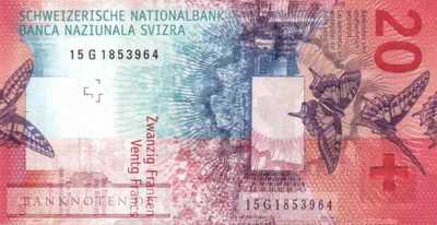 Switzerland - 20  Franken (#076b_UNC)