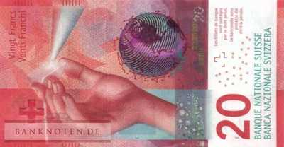 Schweiz - 20  Franken (#076b_UNC)