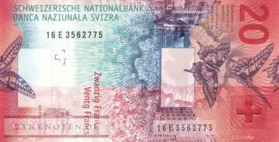 Switzerland - 20  Franken (#076e_UNC)