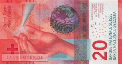 Schweiz - 20  Franken (#076h_UNC)