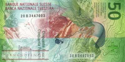 Schweiz - 50  Franken (#077e_UNC)