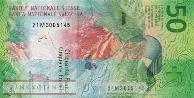 Schweiz - 50  Franken (#077h_UNC)