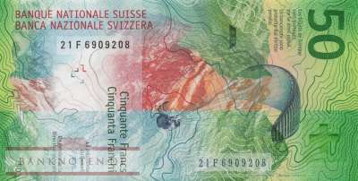 Schweiz - 50  Franken (#077i_UNC)