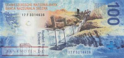 Schweiz - 100  Franken (#078a-U82_UNC)