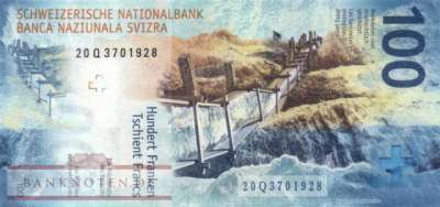 Schweiz - 100  Franken (#078c-U84_UNC)