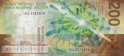 Schweiz - 200  Franken (#079a-U81_UNC)