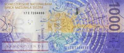 Schweiz - 1.000  Franken (#080a-U81_UNC)
