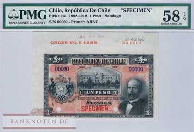 Chile - 1  Peso - SPECIMEN - PMG 58 (#015s_UNC)