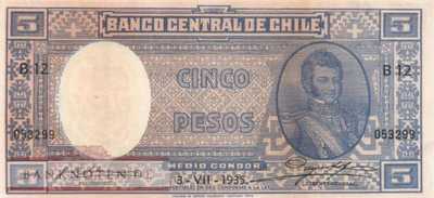 Chile - 5  Pesos (#091c-35_XF)