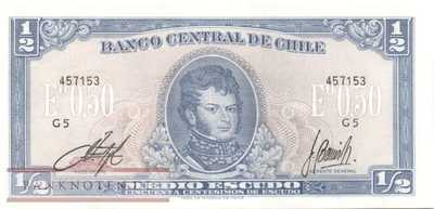 Chile - 1/2  Escudo (#134Aa-U1a_UNC)