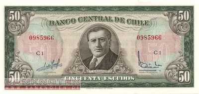 Chile - 50  Escudos (#140a_UNC)