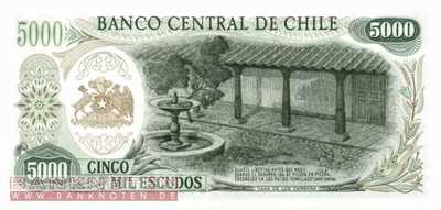 Chile - 5.000  Escudos (#147b_UNC)